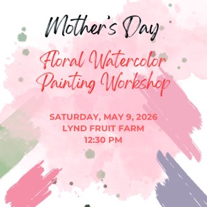 Floral Watercolor Painting Workshop 5/9/26 12:30 PM