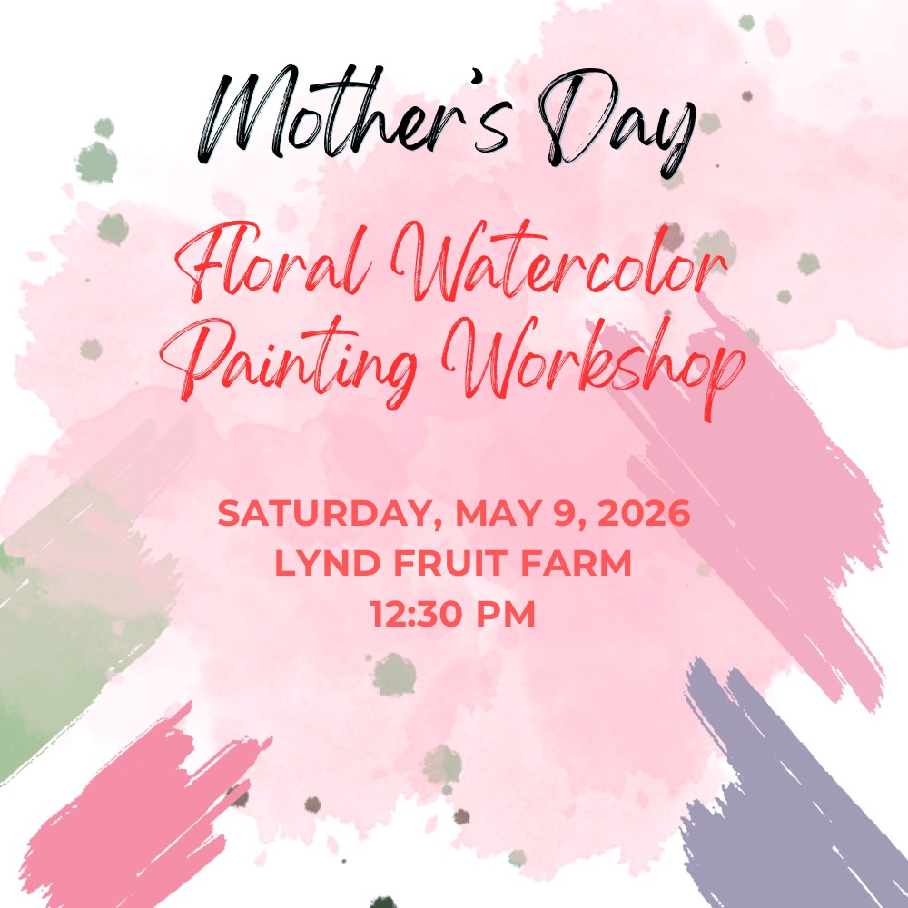 Floral Watercolor Painting Workshop 5/9/26 12:30 PM - Image 1