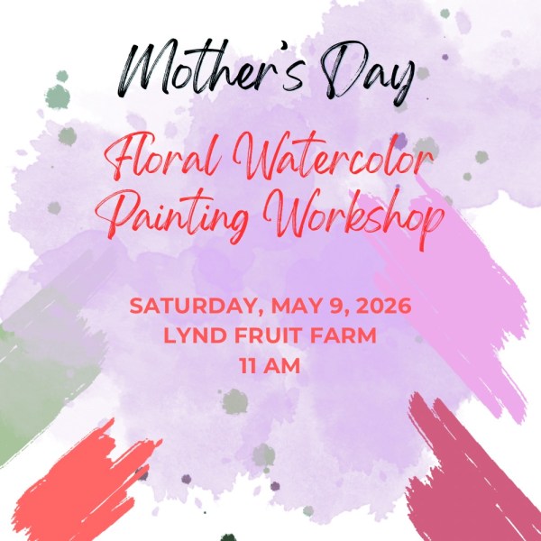 Floral Watercolor Painting Workshop 5/9/26 11 AM