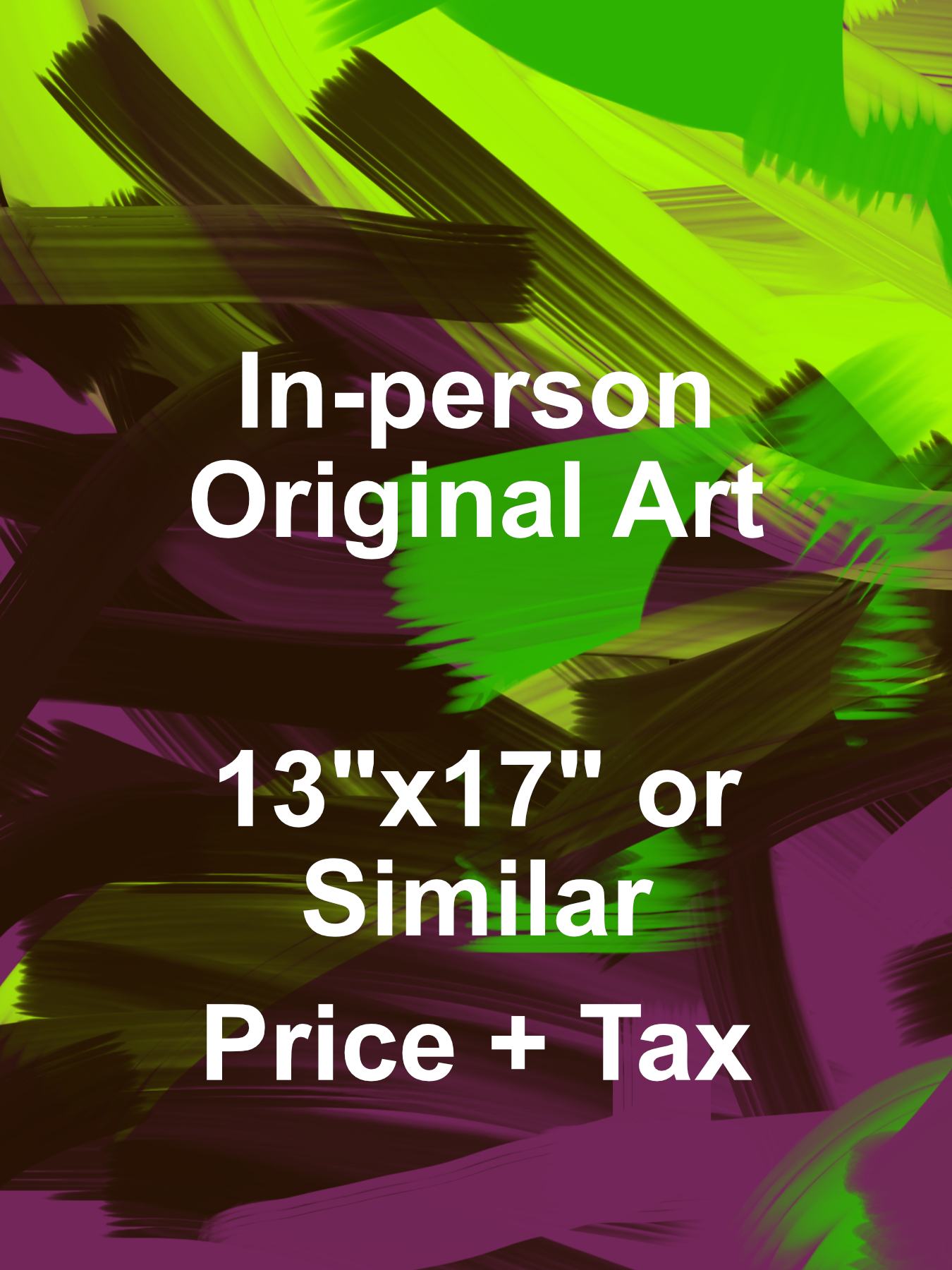 In-person Original Art, 13"x17" - Image 1